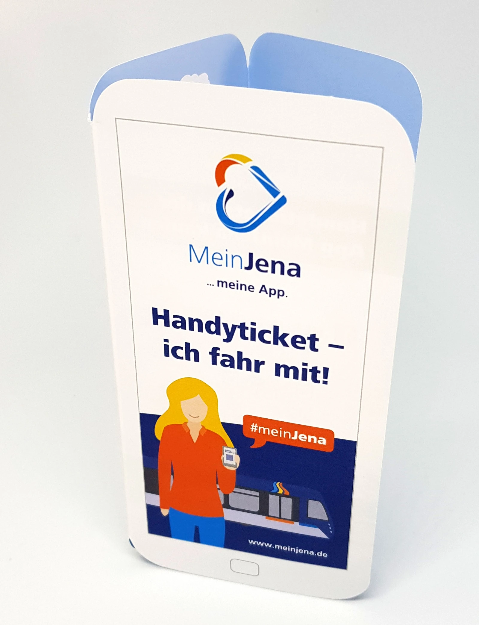 Flyer für Handyticket der MeinJena-App