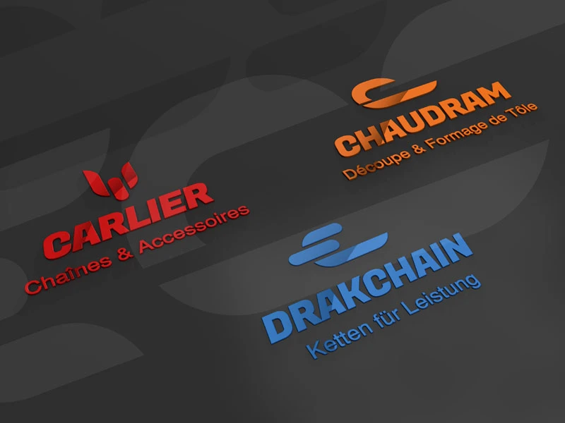 Logos von DRAKCHAIN, CARLIER CHAINES & CHAUDRAM