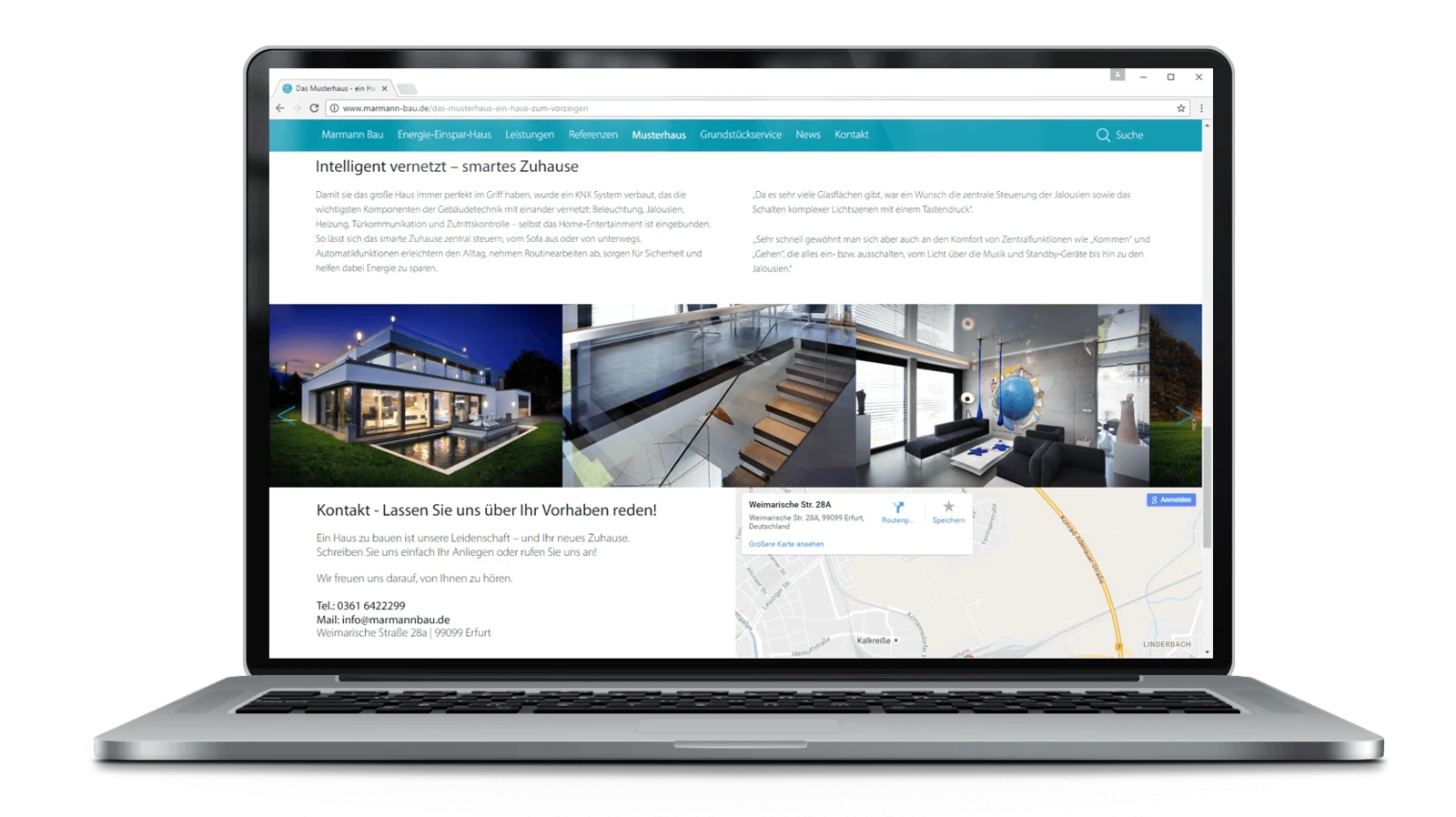 Website-Relaunch für die Marmann Bau GmbH - Webdesign Erfurt