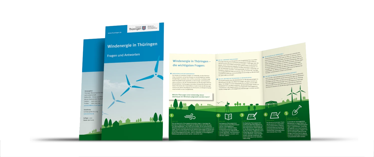 FAQ-Broschüre für die Windenergie in Thüringen